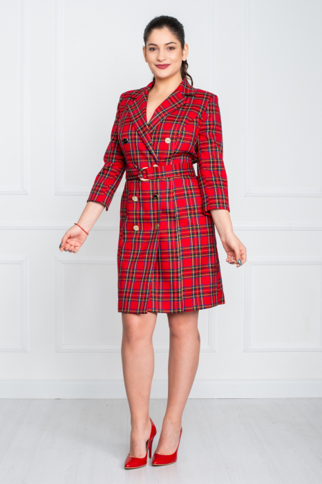 Rochie Belinda scurta rosie [2]