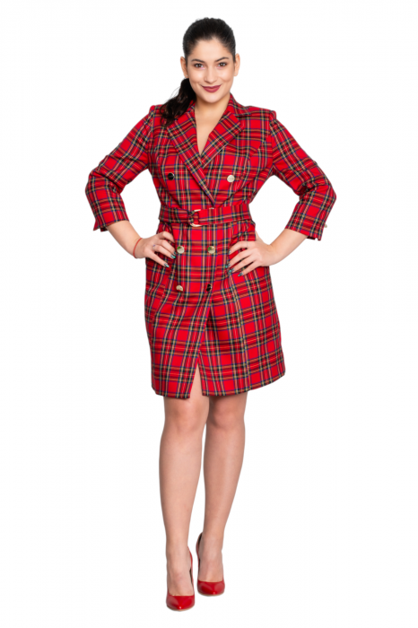 Rochie Belinda scurta rosie [5]