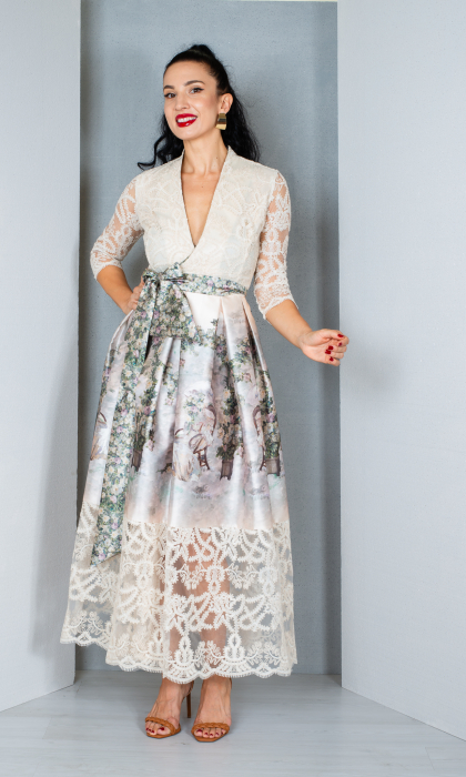 Rochie Blakeleigh midi crem [2]