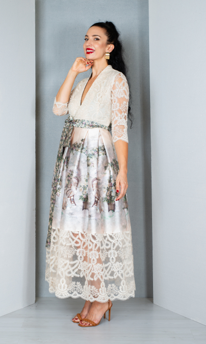 Rochie Blakeleigh midi crem [3]