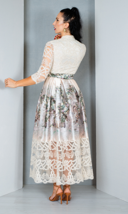 Rochie Blakeleigh midi crem [4]