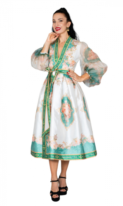 Rochie Blakelyn midi crem [5]