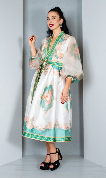 Rochie Blakelyn midi crem [3]