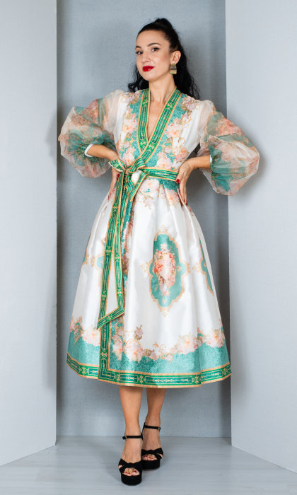 Rochie Blakelyn midi crem [2]