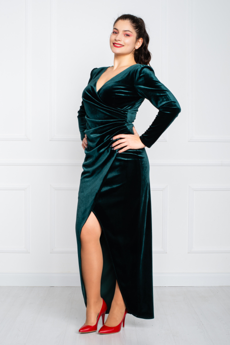 Rochie Bowie midi verde [3]