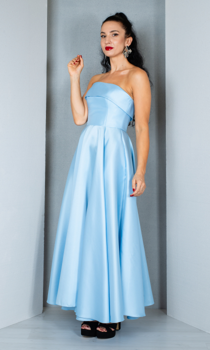 Rochie Brayleigh midi bleu [3]