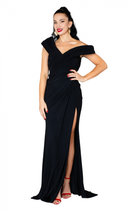 Rochie Braylynn lunga neagra [5]