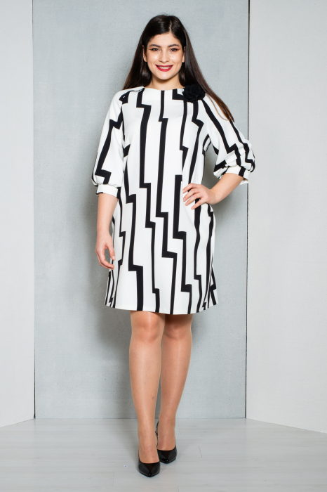 Rochie Brinleigh scurta alba [3]