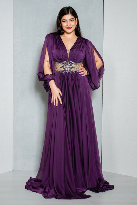 Rochie Briony lunga mov [3]