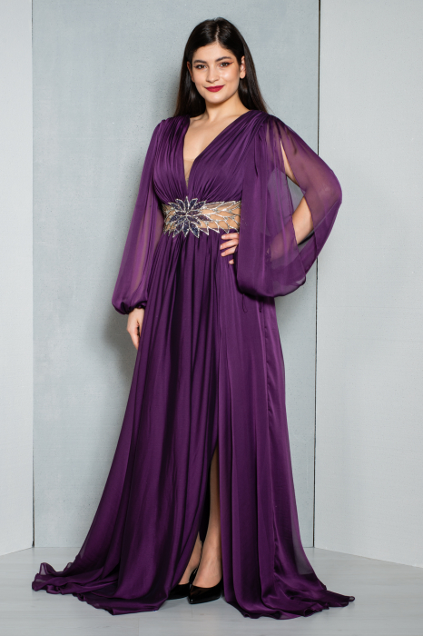 Rochie Briony lunga mov [4]