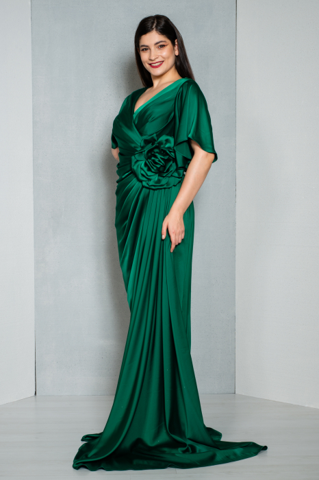 Rochie Brook lunga verde [4]