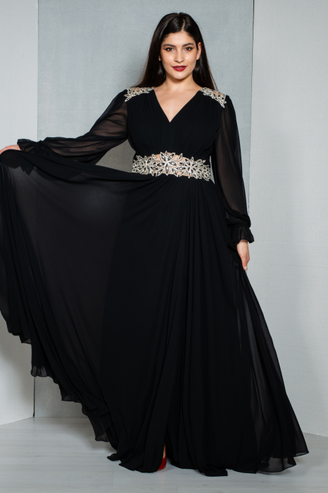 Rochie Brooke lunga neagra [2]