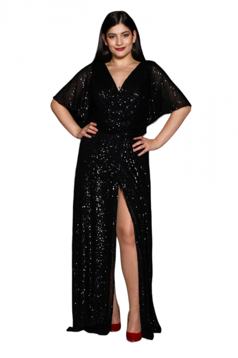 Rochie Brooklynn lunga neagra [5]