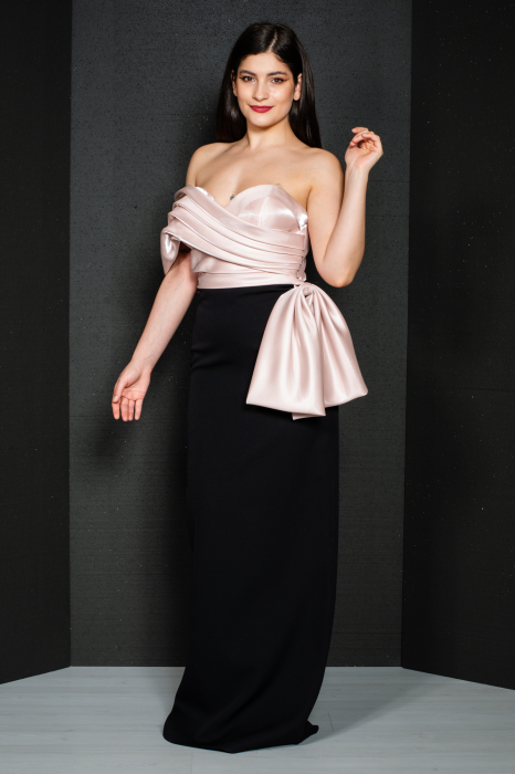 Rochie Bryar lunga pudra [4]