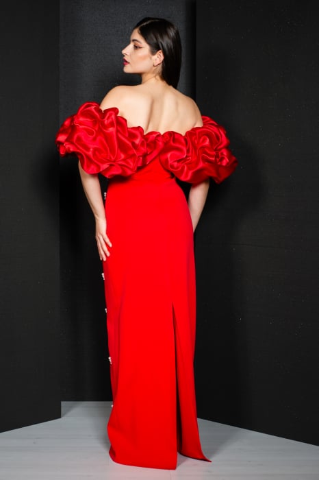 Rochie Bryce lunga rosie [6]