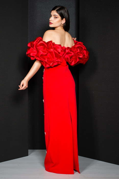 Rochie Bryce lunga rosie [8]