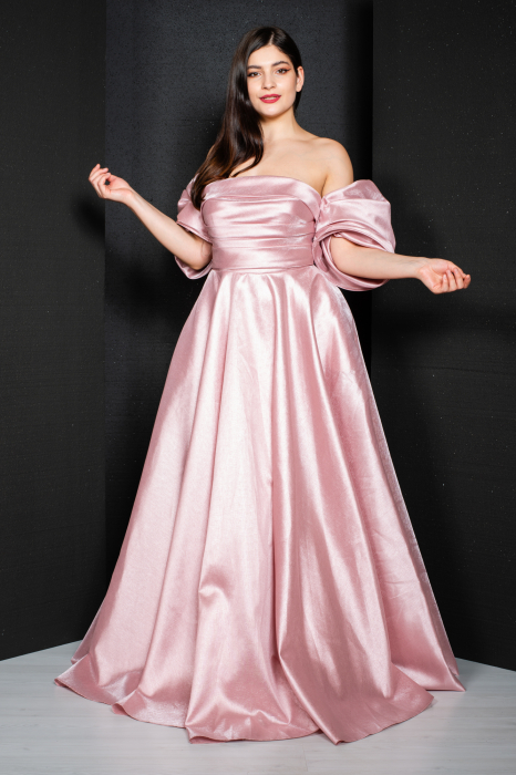 Rochie Brylee lunga pudra [4]
