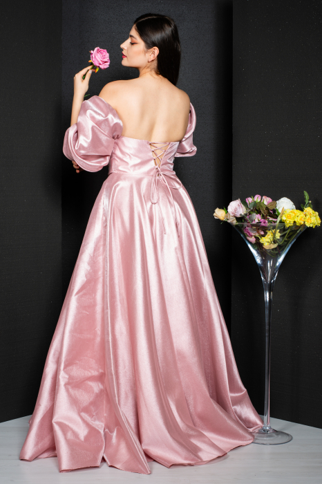 Rochie Brylee lunga pudra [7]