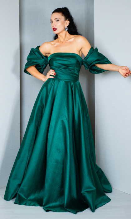 Rochie Brylee lunga verde [2]