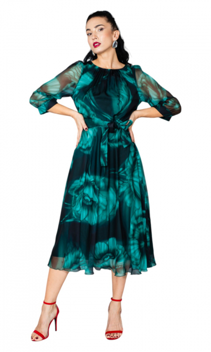 Rochie Bryony midi verde [5]