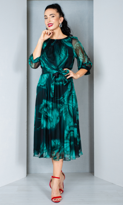 Rochie Bryony midi verde [2]