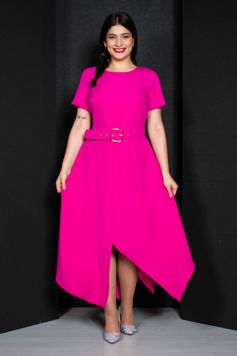 Rochie Brystol midi fucsia [2]