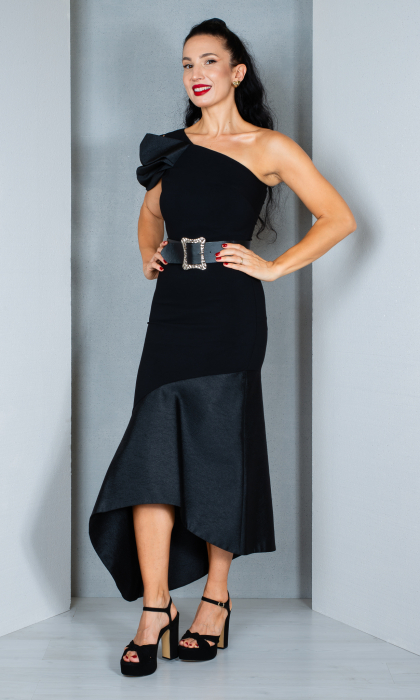Rochie Cara midi neagra [3]