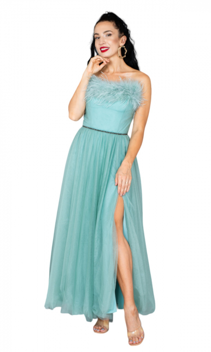 Rochie Carmela midi menta [5]