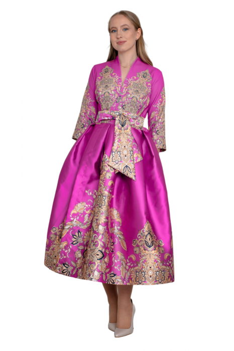 Rochie midi lila [5]