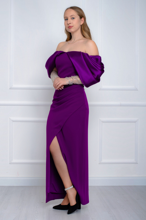 Rochie lunga mov [2]