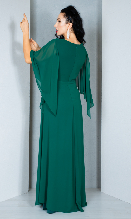 Rochie Caylee lunga verde [4]