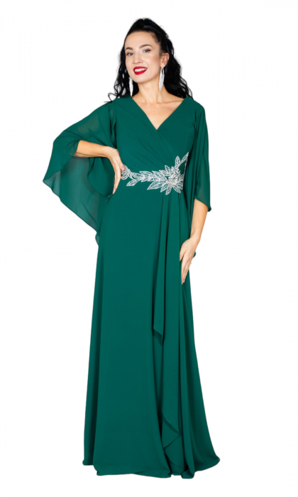 Rochie Caylee lunga verde [5]