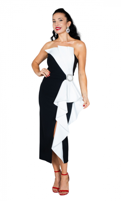 Rochie Chanel midi neagra [5]