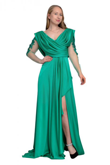 Rochie lunga verde [5]