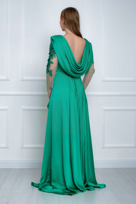 Rochie lunga verde [4]