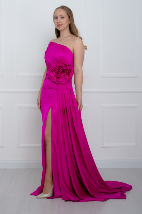 Rochie lunga fucsia [2]