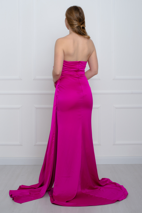 Rochie lunga fucsia [4]
