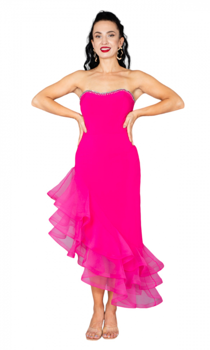 Rochie Cienna midi fucsia [5]