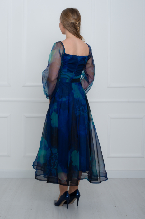 Rochie midi albastra [3]