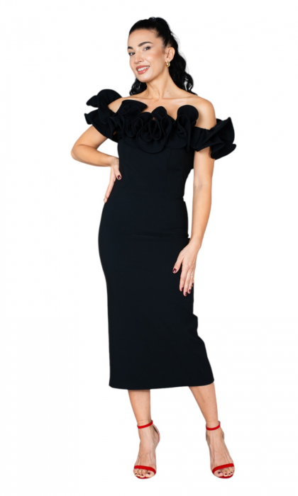 Rochie Daleyza midi neagra [5]