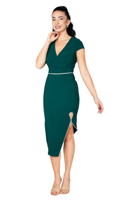 Rochie Dani midi verde [5]