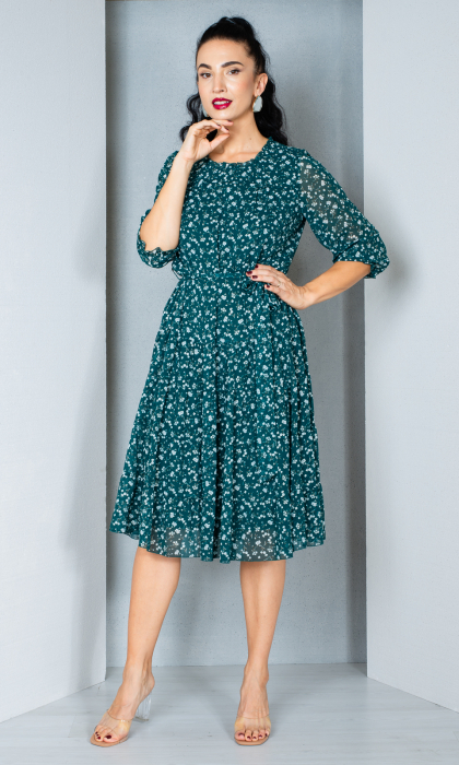 Rochie Daria midi verde [2]