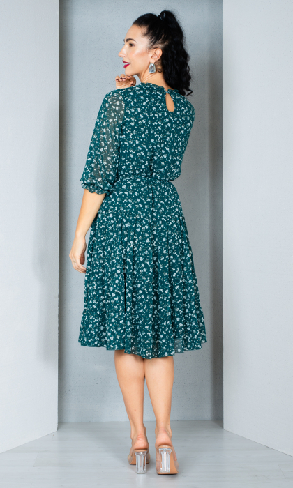 Rochie Daria midi verde [4]