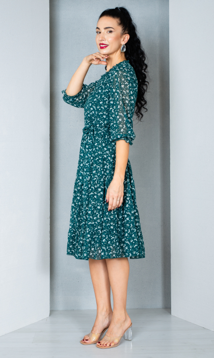 Rochie Daria midi verde [3]