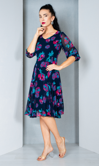 Rochie Dawsyn midi bleumarin [3]