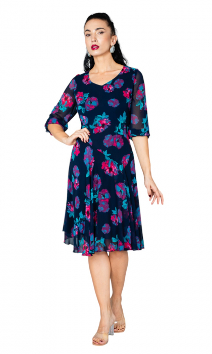 Rochie Dawsyn midi bleumarin [5]
