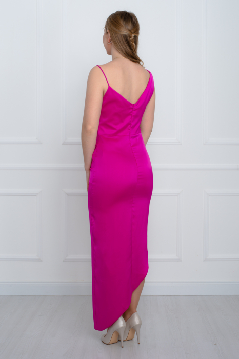 Rochie midi fucsia [4]