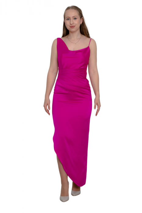 Rochie midi fucsia [5]