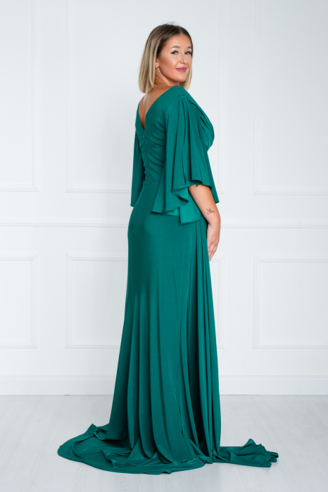 Rochie Elena lunga verde [4]