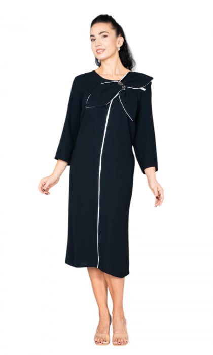 Rochie Elina midi neagra [7]